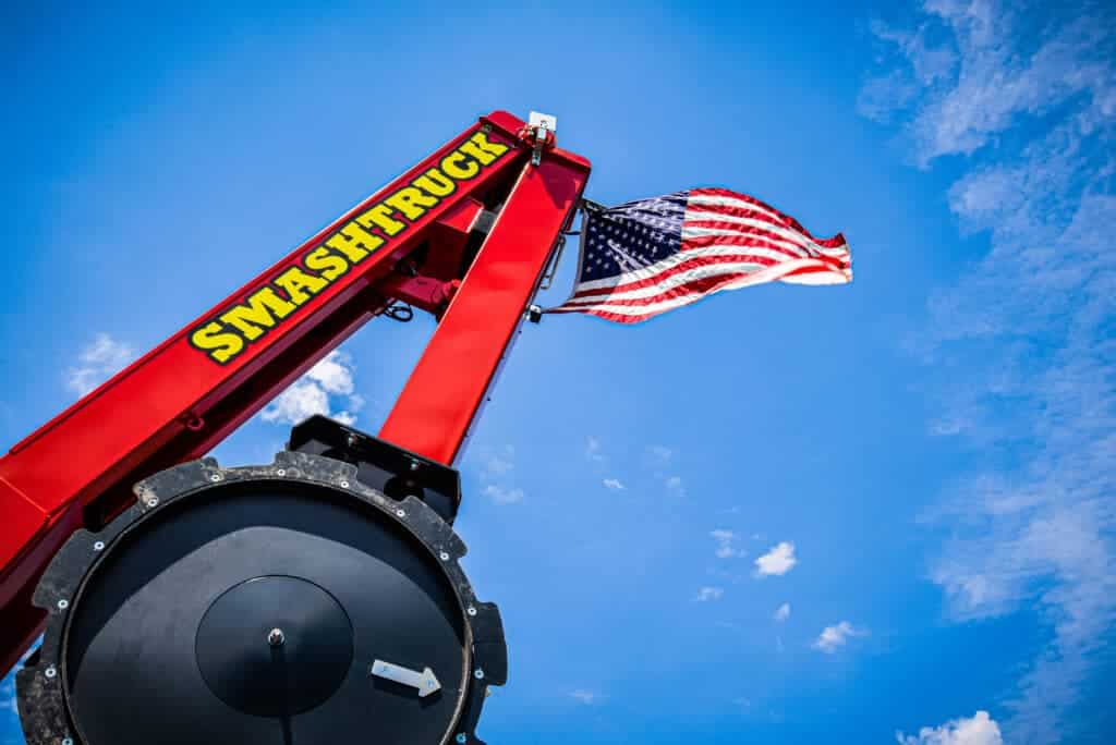 Smash Truck with American Flag